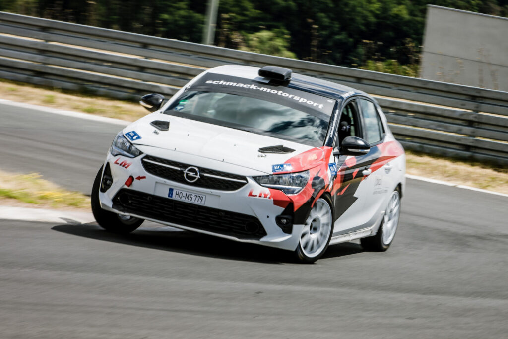 Liam Müller bei Testfahrten vor der Rallye Casentino