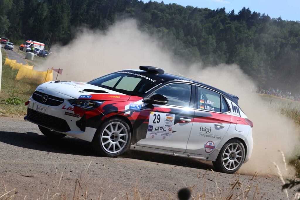 Liam Müller bei der Rallye Oberehe 2022