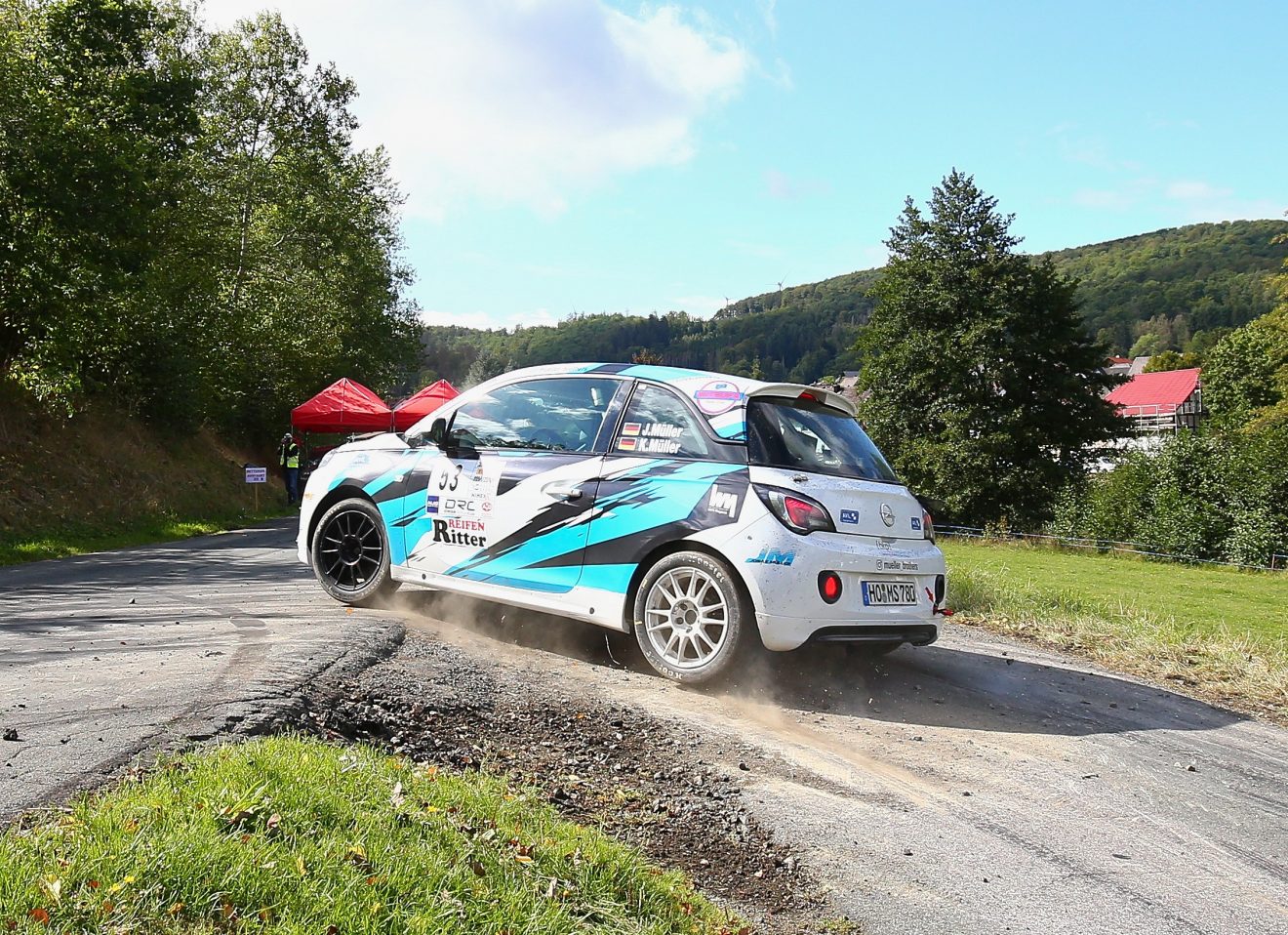 Jonas Müller bei der Hinterland Rallye