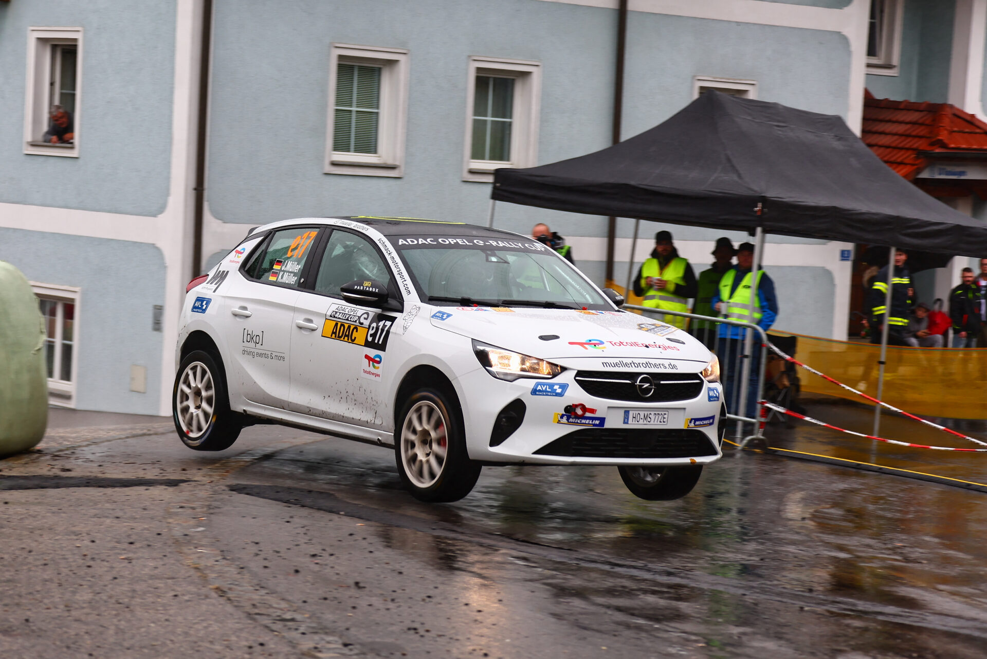 Jonas Müller beim ADAC Opel e-Rally Cup