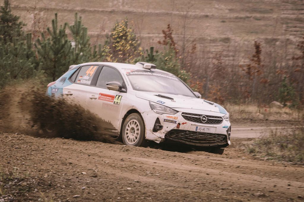 Jonas Müller im Opel Corsa Rally4 bei der Lausitz Rallye 2022