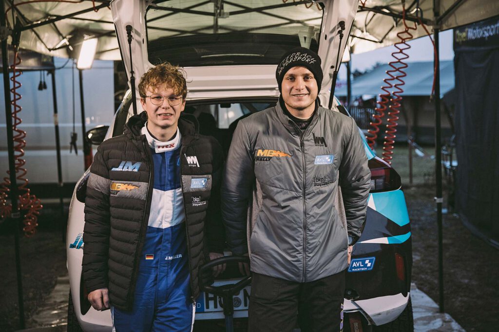 Jonas Müller und Nico Otterbach bei der Lausitz Rallye 2022