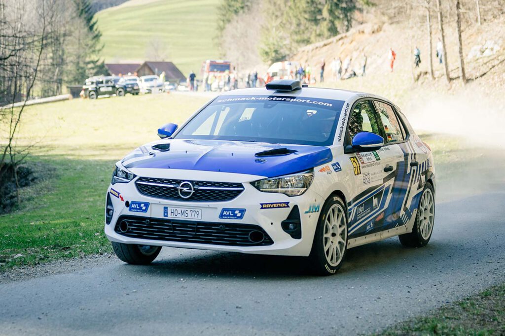 Jonas Müller bei der Rebenland Rallye 2023