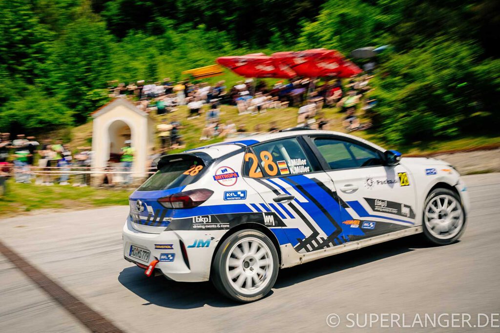 Jonas Müller bei der Rallye Velenje 2023