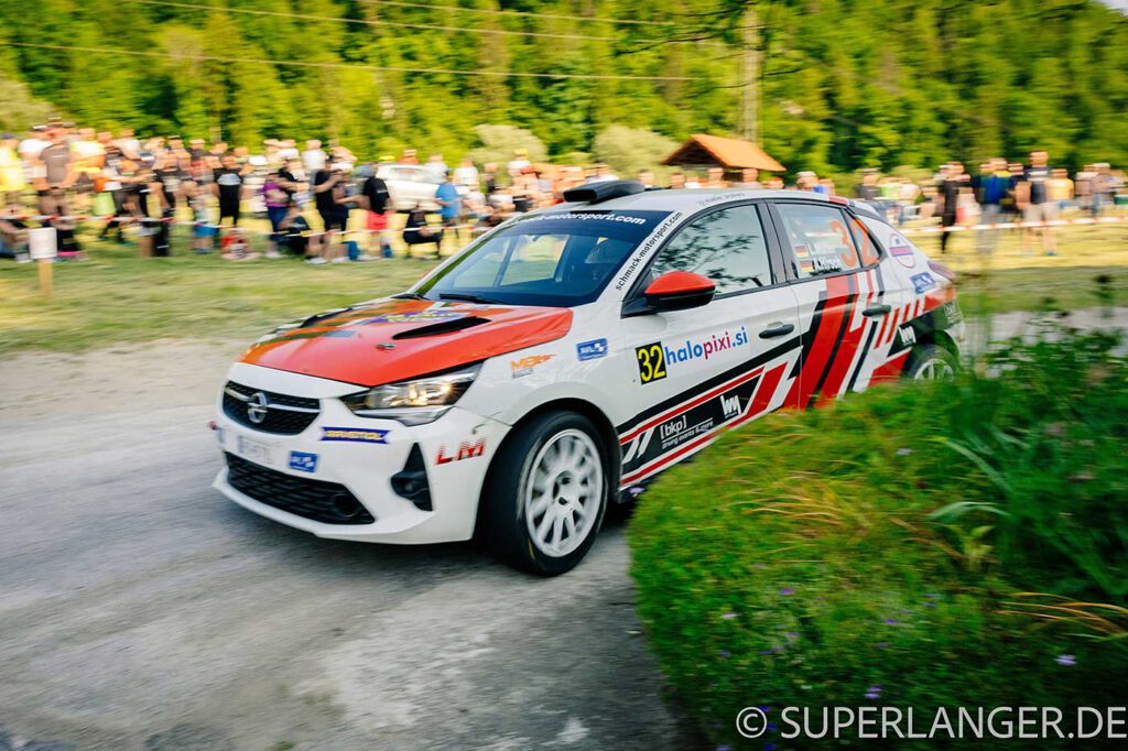 Liam Müller bei der Rallye Velenje 2023