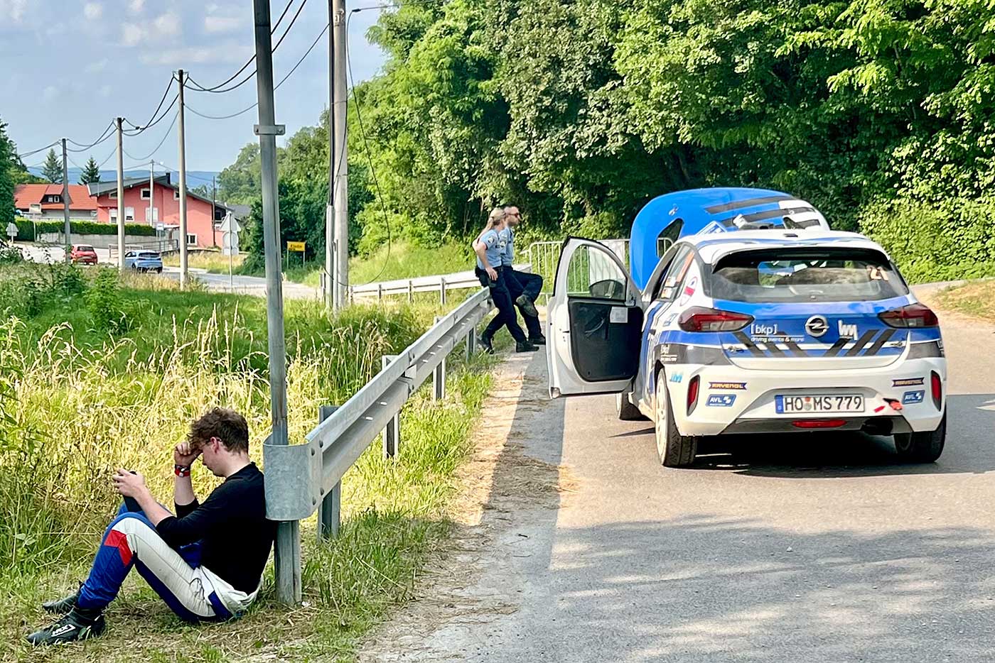 Jonas Müller nach dem Aus bei der Zagreb Delta Rally 2023