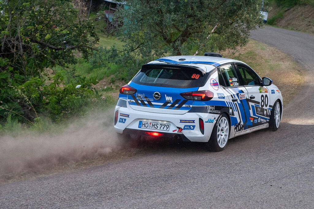 Jonas Müller bei der Rally Casentino 2023