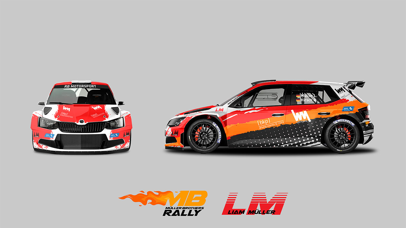 Beklebung Škoda Fabia Rally2 von Liam Müller