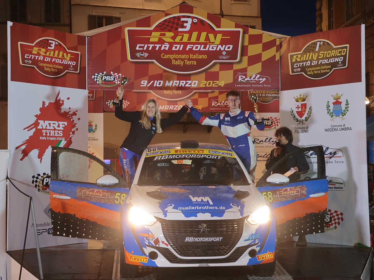 Jonas Müller und Maresa lade bei der Rally Città di Foligno 2024