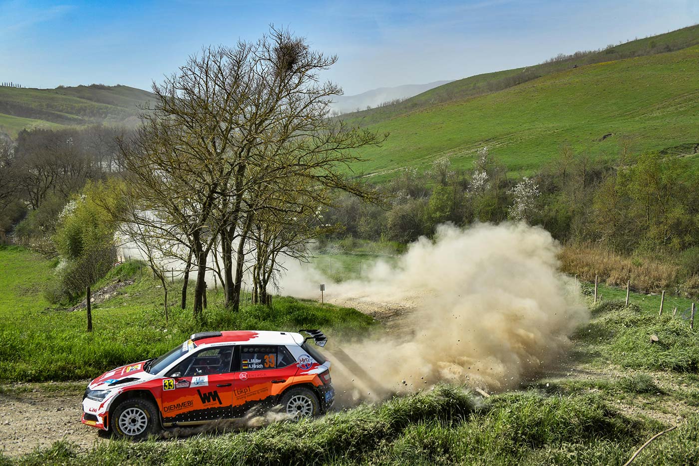 Liam Müller bei der Rally Val d'Orcia 2024